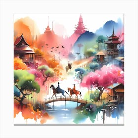 Asian Landscape Painting 49 Canvas Print