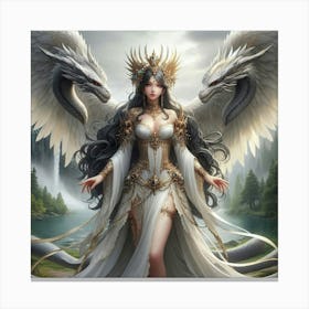 Angel Of The Forest Canvas Print