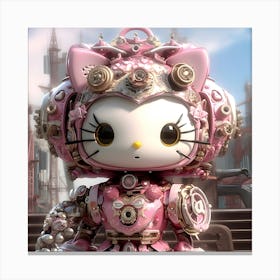 Hello Kitty Steampunk Collection By Csaba Fikker 38 Canvas Print