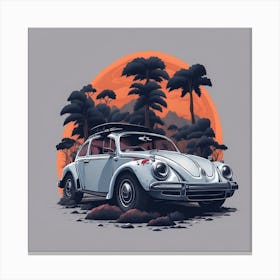 Vw Beetle Canvas Print