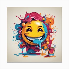Emoji Smiley Canvas Print
