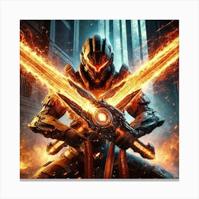 Inferno Blades 1 Canvas Print