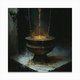 Throne Of Fire 1 Canvas Print