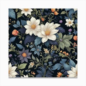 Floral Pattern 1 Canvas Print