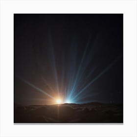 Light Rays In The Sky Canvas Print