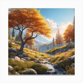 Autumn Forest 16 Canvas Print