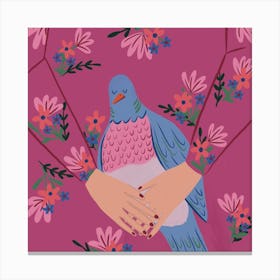 Safe In Your Arms Square Canvas Print