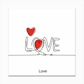 Love 1 2 Canvas Print