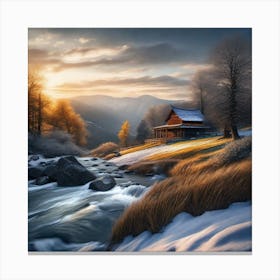 Winter Scene 13 Canvas Print