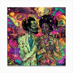 Couple In Love Canvas Print