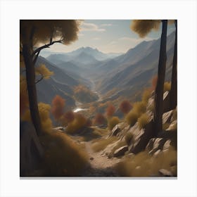 Valley Of The Shadows Canvas Print