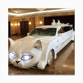 Cat Limo Canvas Print