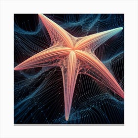 3d Starfish Canvas Print