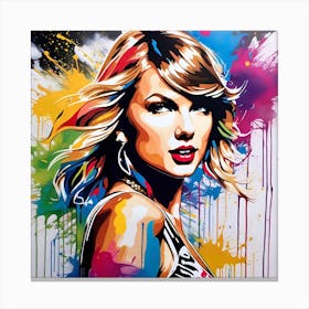 Taylor Swift 7 Canvas Print
