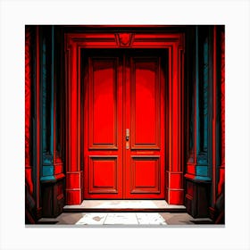 Red Door 2 Canvas Print