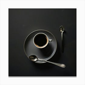 Coffee And Spoons Canvas Print