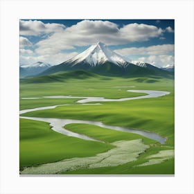 Landscape Of Tibet Canvas Print
