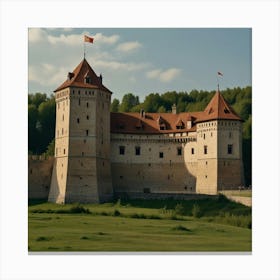 Castle - Castle Stock Videos & Royalty-Free Footage Canvas Print