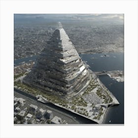 Pyramid City Canvas Print