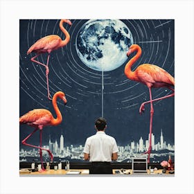 Flamingos 23 Canvas Print