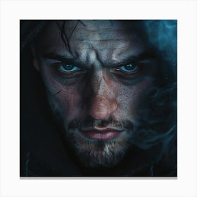 Dark Hooded Man Canvas Print