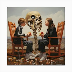 Conversations with Mortality Canvas Print