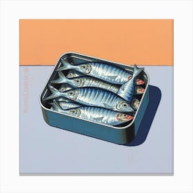 Sardines In A Tin Canvas Print