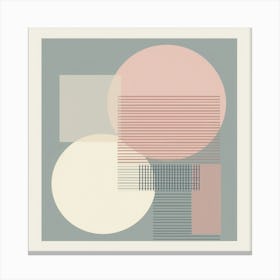 Subtle Symmetry: A Modern Minimalist Creation Canvas Print