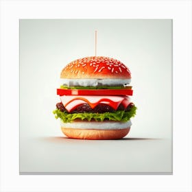 Cheeseburger Iconic (129) Canvas Print