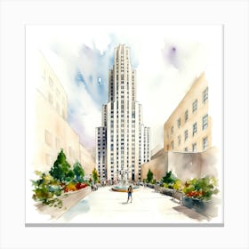 Of A Building Canvas Print