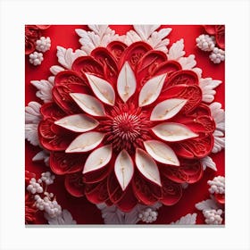 Paper Flower Canvas Print
