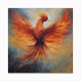 Fiery Phoenix 11 Canvas Print