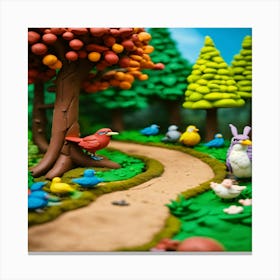 Forest Of Birds Canvas Print