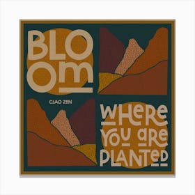 Bloom Where Planted Canvas Print