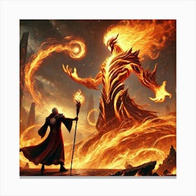 Ronan Mentor Flame Guardian Canvas Print