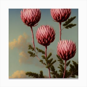 Desert flowers Canvas Print