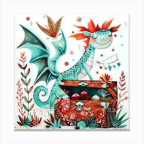 Blue Dragon 2 Canvas Print