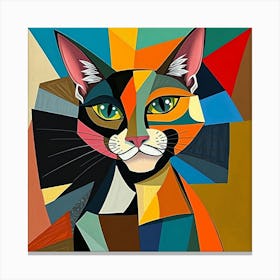 Abstract Cat 3 Canvas Print