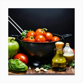Recipe And Cooking Canvas Print