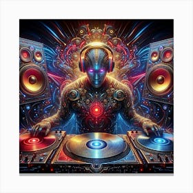 Cosmic Dj Canvas Print