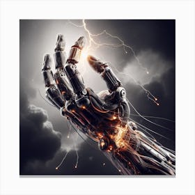 Lightning Hand Canvas Print