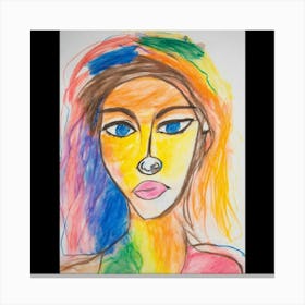 Portrait Of A Girl Canvas Print