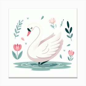 A swan ballerina 2 Canvas Print