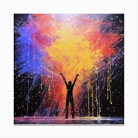 Colours Yell Canvas Print