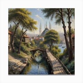 Blue Mosque Canvas Print