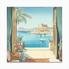 View From The Window Art Canvas Print