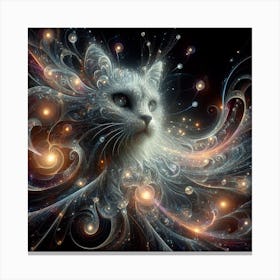 Space cat 2 Canvas Print