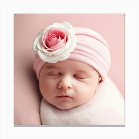 Newborn Portrait Canvas Print