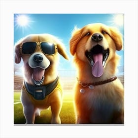 All Star Dogs Canvas Print