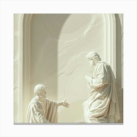 Jesus And John 1 Canvas Print